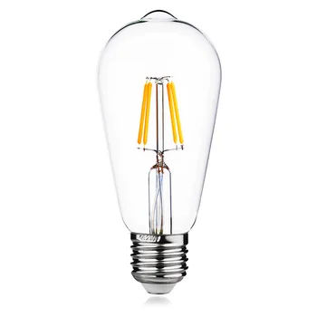 Hot Müük LED ST64 Edison Pirn E27 4W 220V Vahetage Hõõglamp Tööstus-Dekoratiivne Lamp LED Gloeilamp Läige