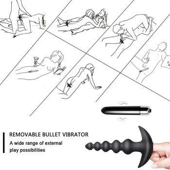 Vibreeriv Helmed Butt Plug Silikoon 16 Vibratsiooni Režiimid Disain Anal Seksi Mänguasi, Veekindel Bullet Vibraator Meestele, Naistele ja Paaridele