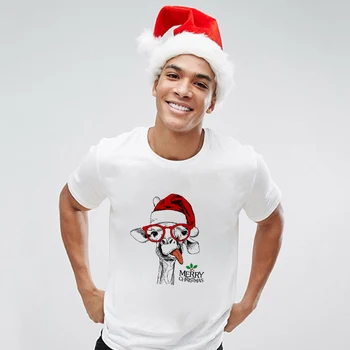 T-Särk Meeste 2020. aasta Uus Jõuluvana ja Põhjapõder Harajuku Tshirt Jõulud Mees Kawaii Mood Casual T-särk Tops Tee Rõivad