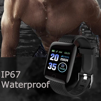 D13 Smart Watch 116plus Puutetundlik Ekraan Sport Smartwatch Fitness Tracker Käepaela Vaadata IOS Android IP67, Veekindel Kellad
