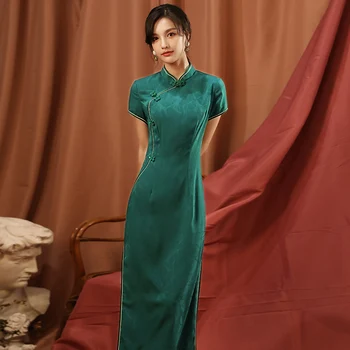 Uus muundatud kleit pikk temperament high-end noor Hiina tuul taastada vana viise on vana Shanghai stiilis