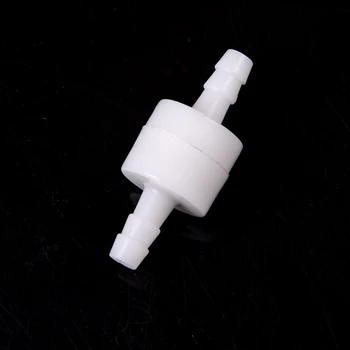1TK 6mm Ametlik Valge Plastikust Üks Viis Inline kontrollklapp Kütus Gaas-Vedel Vesi