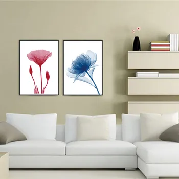 Lõuend Kunsti Maali Elegantne Luule Eriline Valgus Tulistas Läbipaistvad Lilled Prindi Plakat Pilt Seina-elutuba Home Decor