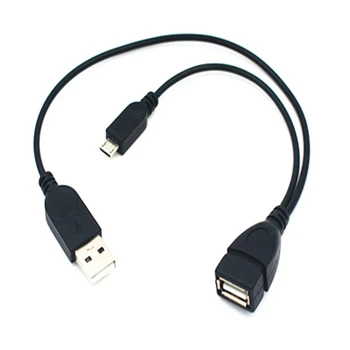1 Micro-USB-USB-Emane OTG Adapter Kaablit USB Power Interface-Sobib Elektrooniliste Seadmete OTG