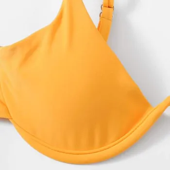 Drop Shipping Seksikas Push Up Unpadded Brasiilia Bikiinid Komplekti Naiste Sidemega Bikiinid Komplekti Ujumistrikoo e Supelrõivad Supelda bikinis mujer