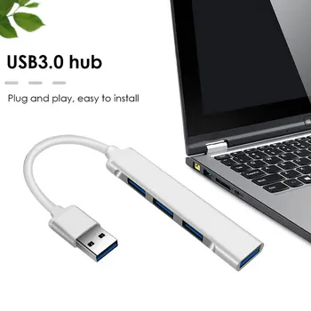 USB-C-HUB 2.0 3.0 Type-C-Hub-USB-Adapter 5 Gbps Multi-4-Port Splitter Lenovo/Xiaomi/Macbook Pro Õhu PC-Arvuti Lisaseadmed