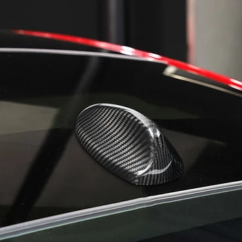 Tõeline süsinikkiust Katus Shark Fin Antenn Katab Kleebise jaoks Alfa Romeo Giulia Stelvio Tarvikud Välisilme Sisekujundus