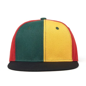 Hot Müüa Kolme Värvi, Kaardus Nokk või Korter Müts Snapback Puuvill Dome Mütsid Unisex Hip-Hip-Caps Baseball Cap Vikerkaar Casquette