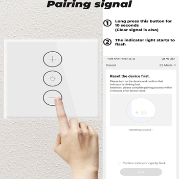 Smart Wireless Touch Wifi LED Dimmer, Klaasi Lüliti Valguse Hämardamise Seina Telefoni App Kontrolli Remote Off ELI Tuya Alexa Google Kodu