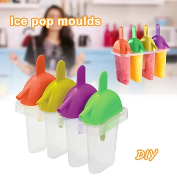 4 Külmutatud Sügavkülmik Lolly Pop Jogurt Jäätis DIY Tegija Mahla Popsicle Hallituse Popsicle Tegija Ice Cream Cooking Tööriistad tööriistad