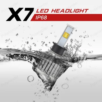 X7 80W 6000K 7200LM H3 Auto LED Vilkur auto upgrade konverteerimise pirnid tala kit Kerge canbus jaoks buick tasuta shipping