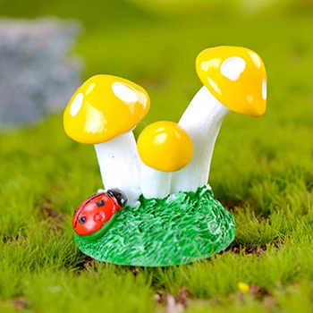 DIY Mini Kääbus Haldjas Garden Ornament Decor Pot Käsitöö seene Tarvikud