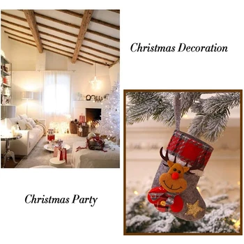 Santa Snowman Põhjapõder Rippuvad ladustamine Home Decor Komplekt Creative Mannekeeni Jõulud Sokid kingikoti Ripats Teenetemärgid