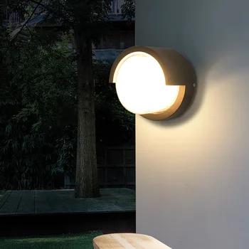 4tk/Palju 12W 15W Väljas Seina Lamp LED Vahekäiguga Trepikoda Lamp Kaasaegse Loomingulise Rõdu Square Veekindel välissein Aed Lamp