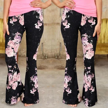 Mood Naiste Püksid Uus Suvi Kuum-müüa Vabaaja Kõrge vöökoht Lill Trükkimine Vabaaja Mikro-la Püksid Püksid Donsignet
