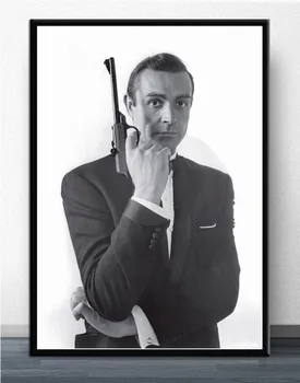 Kuum 007 Klassikaline Filmi Tegelaskuju, Lõuend Maali Poster Kaasaegne Elutuba Hd Prindib Pildid Seina Art Modulaarne Kodus Decor Magamistoaga