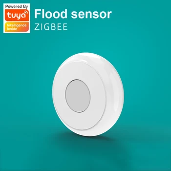 ZigBee Üleujutuste Andur Vee Lekke Detektor veepaak Täielik veelekke Alarmi Tuya APP kaugseire Home Security Alert