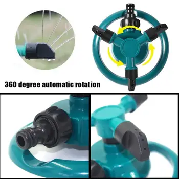 Kaks värvi 360 Kraadi Pöörlev Otsik Kolm Aed Sprinkler-Automaatne Kastmine Muru Tööriist