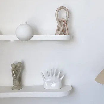 Euroopa loominguline palm kuju rõnga ehted ekraan mälu hammas teenetemärgi kaasaegne minimalistlik keraamilised ehted hammas kunsti teenetemärgi
