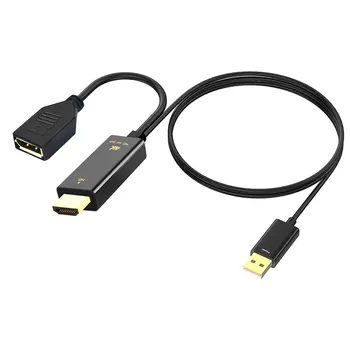 HDMI-ühilduvate, Et DisplayPort Adapter USB-Juhe Loomine 4K X 2K @ 60Hz Mees, Et DP Naine Adapter Converter