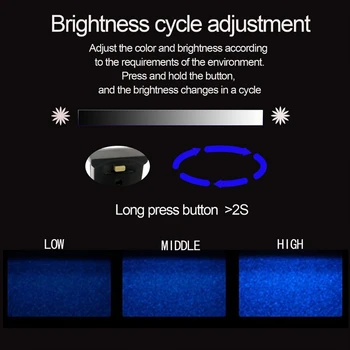 P8DF Mini USB LED RGB Ümbritseva Valguse Heledust Reguleeritav 8 Värvi Muutlik Lamp Madala energiatarbega RGB-Multi-function Kõrge helge