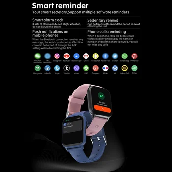 Ollivan 2021 Smart Watch 1.69 Tolline Meeste Keha Temperatuuri, Täielikult Puutetundlik Ekraan Smartwatch Naiste Täpne Hapniku Jälgida Kella Vaadata