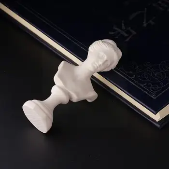1tk Mini Büst Skulptuur Kuju Valge Vaik David Teeselda, Mööbel Kääbus Nukumaja J9Q7