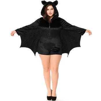 Euroopa ja Ameerika Täiskasvanud Halloween Cosplay Kostüüm Naiste Must Nahkhiir Vampiir Naiste Riietus Mäng Ühtne Kiusatus