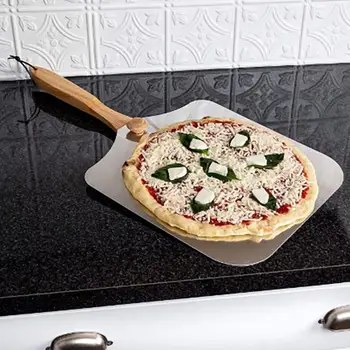 Kokkupandav Alumiinium Pizza Kook Kühveldada Ülekandmise Vahend Puidust Pikk Käepide