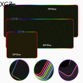 XGZ Mängude RGB Large Mouse Pad Lahe Matemaatika Hiire Matt Arvuti Mousepad Led Backlight Pind Mause Padjad Klaviatuuri Laua Mat