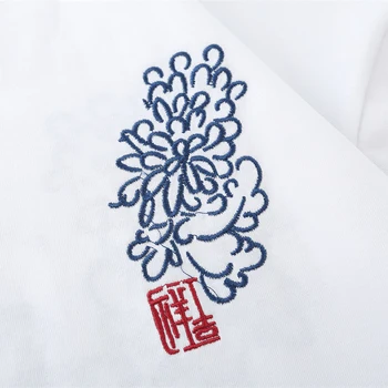 ELKMU Hiina Stiilis Sasaan Tikandid T-särgid Meestele Suvel Lühikese Varrukaga T-Särk Streetwear Mens Tops Tees Puuvillased Särgid HM267