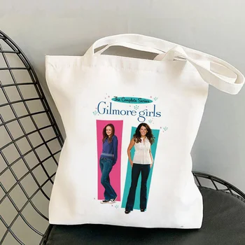2021 Mood Shopper Roosa Gilmore Girls Trükitud Kott naiste Harajuku shopper käekott Õlal ostukott Lady Lõuend Kott