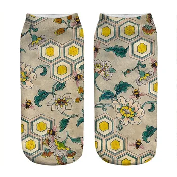2021 Naiste sokid kawaii mesilaste villa kudumise Trükitud Sokid Naine harajuku Õnnelik Naljakas Uudsus armas tüdruk kingitus Sokid naistele