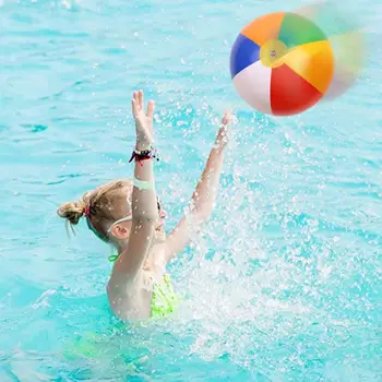Stiilne Värvikas Beach Bassein Palli Mängida Täispuhutav Lapsed Suvel Ujumine Mänguasi Värviline Pehme Plastikust Keskkonna-PVC