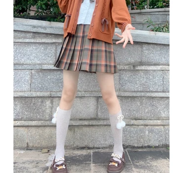 Jaapani Lolita Stiilis Jk Bowknot Juuksed Palli Vasikas Sokid Multi-värv Vabatahtlik Salenemisele Tüdruk Armas Õpilane Jala Sokid