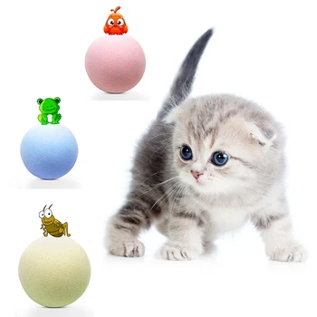 1tk Kass Interaktiivsed Mänguasjad, lemmikloomatarbed Gravity Ball Putukate Kutsudes Jõulud Kassi Mänguasjad Palli Punktis Catnip Mänguasjad