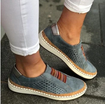 Naiste korterid vabaaja jalatsid zapatos mujer vintage karja valgustatud ring varba korter kinga õpilane tõsta ladies sapato chaussure D9-57