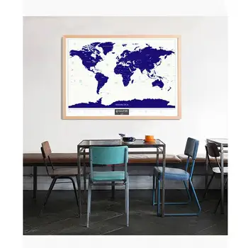 Maailma Kaart Maali Suur Suurus Plakat Retro inglise Kaardil Riikide Lippe Reisi-elutuba Office Decor Noctilucous