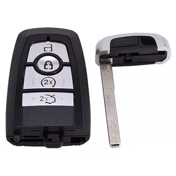 KEYECU Asendamine 4 Nuppu Smart Remote Auto Key Shell Puhul Ford ENERGI Mondeo Mustang HS7T-15K601-CB Avarii Laba