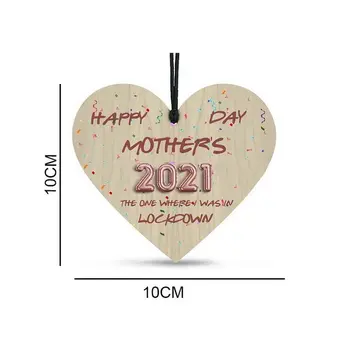 2021 emadepäeva Kingitus Puidust Armastus Südames Värvikas Tahvel Kingitus Seina Köök Rippuvad Kaunistused Ema Muumia Ema