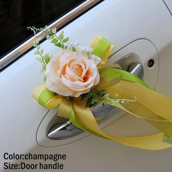 Pulm Auto Kaunistamiseks Flower ukselingid Rearview Mirror Kaunistada Kunstlikku Lille SLC88