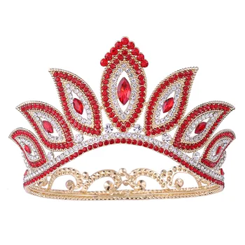 Barokk Pulm Võra Pruut tiara Kroonid Kuninganna Võistlused Diadem Kõnniteed Headdress Pruudi Printsess Juuksed Ehted Tarvikud