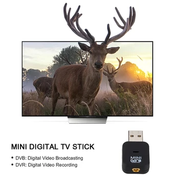 HDTV PC TV Stick Mini-USB 2.0 Digitaalne DVB-T Eetrisse Antenn Vastuvõtja Tuuner Majapidamises TV Vaadates Tarvikud