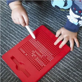 Magnet joonestuslaud Pad Tahvelarvuti Pliiatsi Joonistus lauda Magnetic Ball Pliiats Lapsed Õppimine Kaasaskantav Montessori Mänguasi