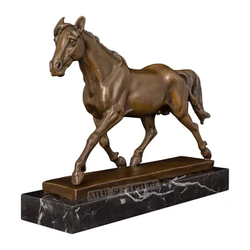 Töötab Horse Kuju Looma Pronks Skulptuur Vintage Art Office Desk Teenetemärgi Äri Kingitused