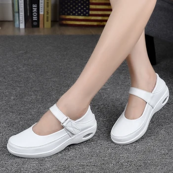 Õde kingad valge suvine naiste 2018 korea haigla kalle kanna õhu padi õõnes non-slip pehme põhjaga naiste kingad hingav