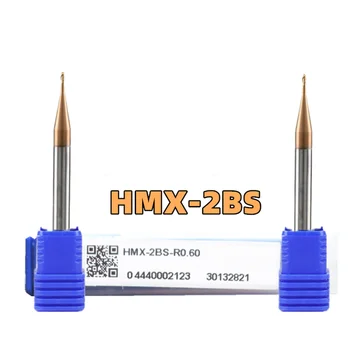 ZCC.CT HMX-2BS-R0.80 / HMX-2BS-R0.90 / HMX-2BS-R1.00 / HMX-2BS-R1.25 / HMX-2BS-R1.50 Kahest servast micro palli end mill 1TK/BOX