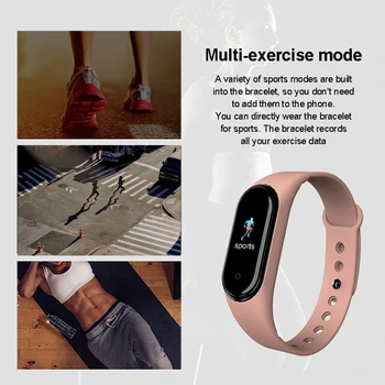 LAMAKOKI UUS M5 Smart Watch Mehed Naised Bluetooth-Südame Löögisageduse Smartwatch vererõhk Smartband Ühendus IOS ja Android RD