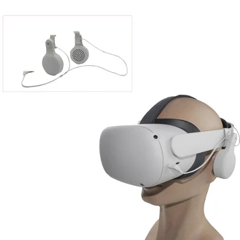 Asendada Reguleeritav Juhtmega Kõrvaklappide jaoks Oculus Quest 2 VR Peakomplekt Prillid Virtuaalne Reaalsus Müra Vähendamise Tarvikud