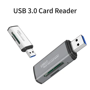 USB3.0 High Speed-Kaardi Lugeja Alumiiniumsulamist Suure Mahutavusega Edastamine Kaardilugeja Multi-Süsteemi Ühilduvus